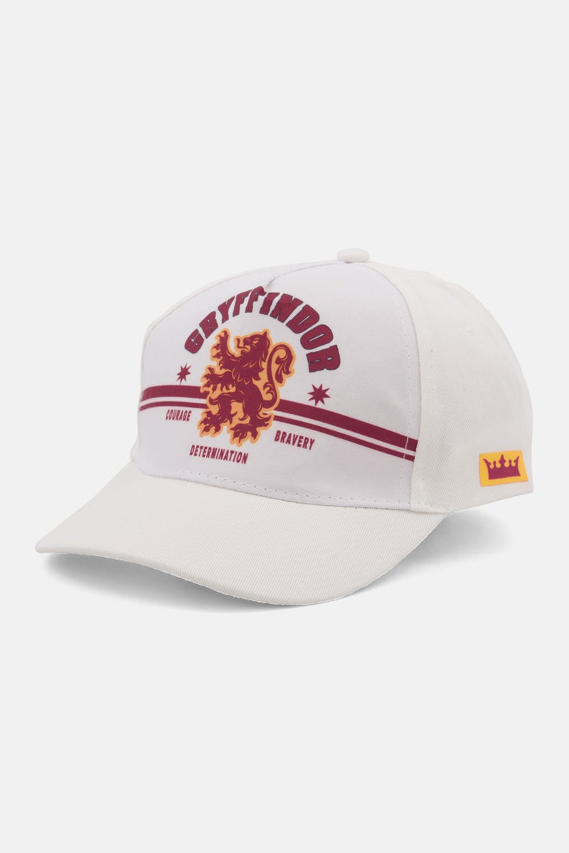 Harry Potter Kids Boy Printed Adjustable Cap, White  - Image 1
