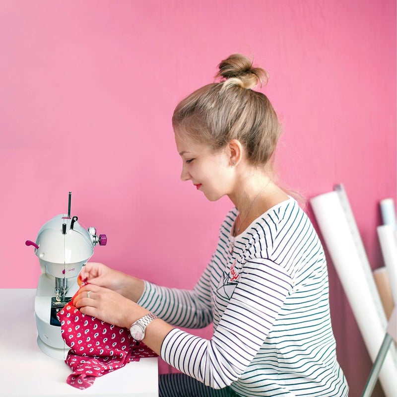 Sew Mighty Mini Sewing Machine for Kids, Beginners, Travel & More- Portable, Battery Powered, use for Traveling, Quick Repairs, Small Projects & Children– Dual-Speed, AC & DC power, Foot Pedal & More - Image 5