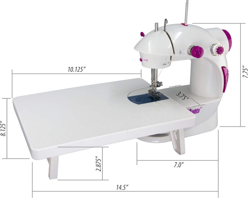 Sew Mighty Mini Sewing Machine for Kids, Beginners, Travel & More- Portable, Battery Powered, use for Traveling, Quick Repairs, Small Projects & Children– Dual-Speed, AC & DC power, Foot Pedal & More - Image 2