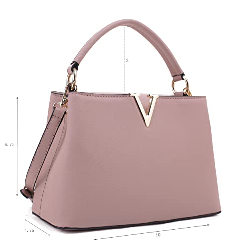 EVVE Women's Small Satchel Bag Classic Top Handle Purses Fashion Crossbody Handbags with Shoulder Strap | MV - Image 2