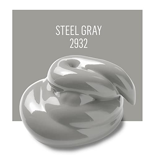 FolkArt Multi-Surface Paint in Assorted Colors (2 oz), 2932, Steel Gray - Image 4