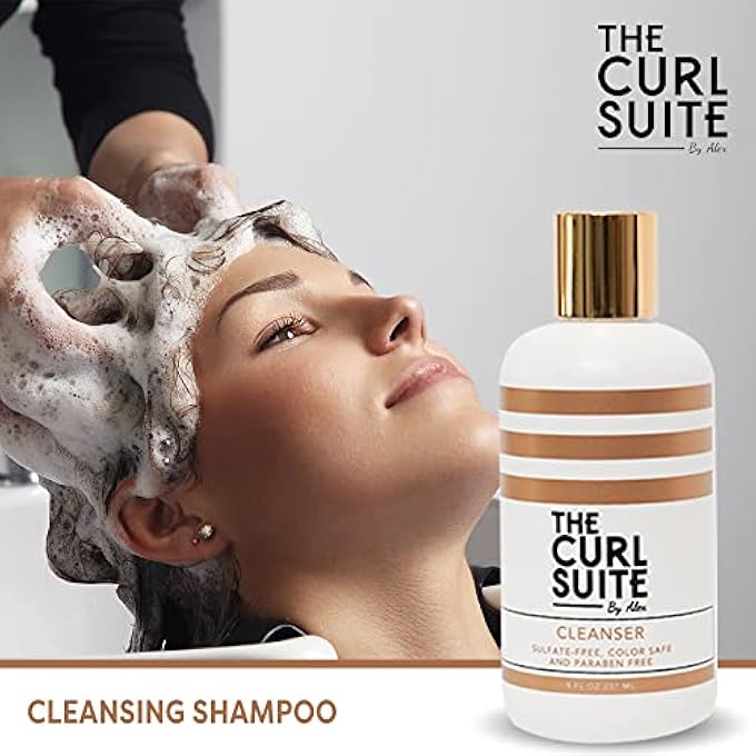 The Curl Suite CLEANSING SHAMPOO FOR CURLY HAIR - INFUSED WITH GOJI BERRY & RED WINE EXTRACTS - SULFATE-FREE DEEP CLEANSING SHAMPOO (8 OZ) - Image 3