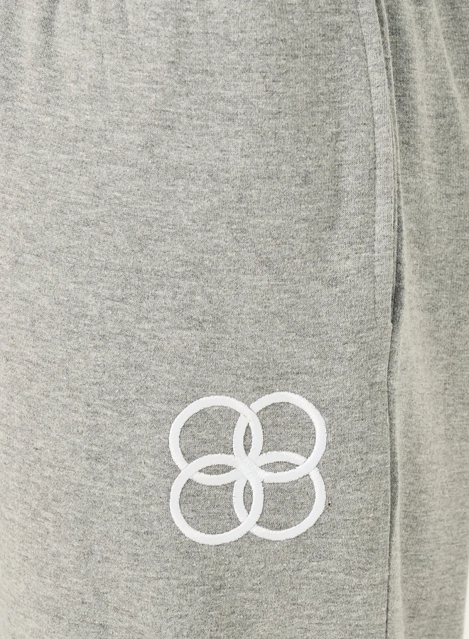 Styli Styli Embroidered Logo Relaxed Fit Open Hem Joggers