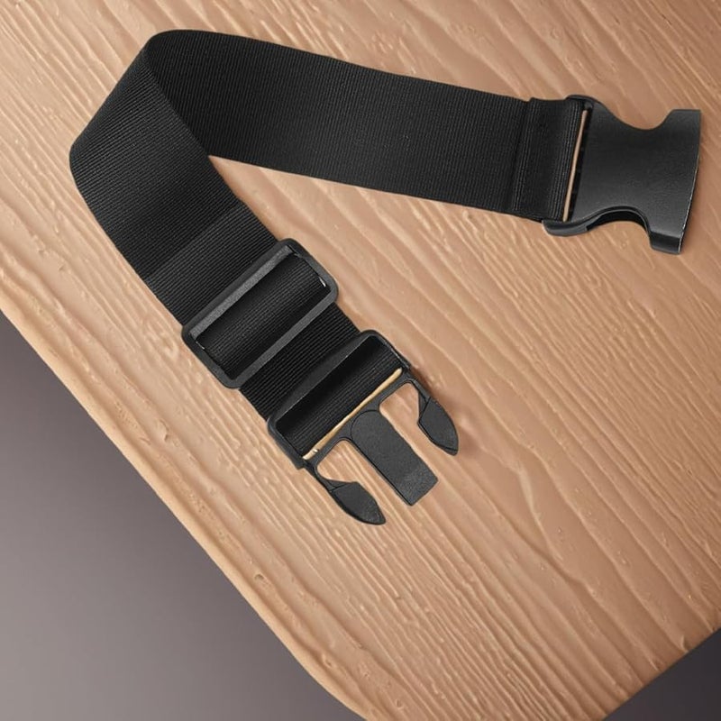 4Pcs Black Nylon Waist Strap Buckle Extenders For Bags Luggage Backpacks Travel Camping Hiking - Image 5