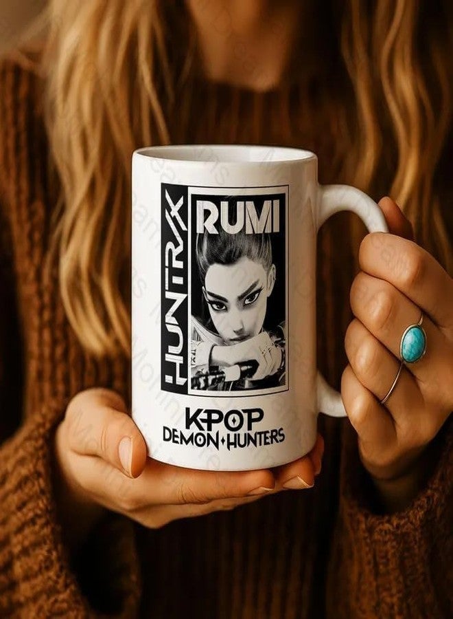 Mohini Dreams Kpop Demon Hunters Mug | Rumi HUNTR/X Music Poster Art | Korean Streetwear Vintage Grunge Aesthetic Cup | Anime Manga Fan Art Collectable Coffee Tea Mug Gift - Image 2