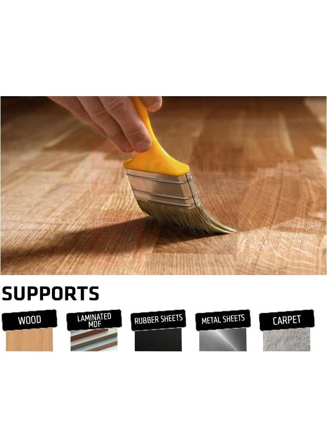 Bison Bison Kit Universal Contact Adhesive Glue, Super Strong, Liquid, 650ml with 1 Inch Brush  - Image 3