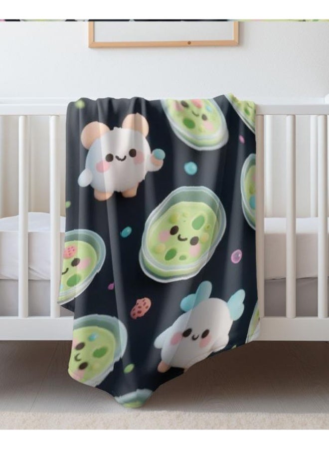 general Baby and children's cartoon flannel thin blanket (warm and comfortable, suitable for sleep, game use) 70cm*100cm - Image 4