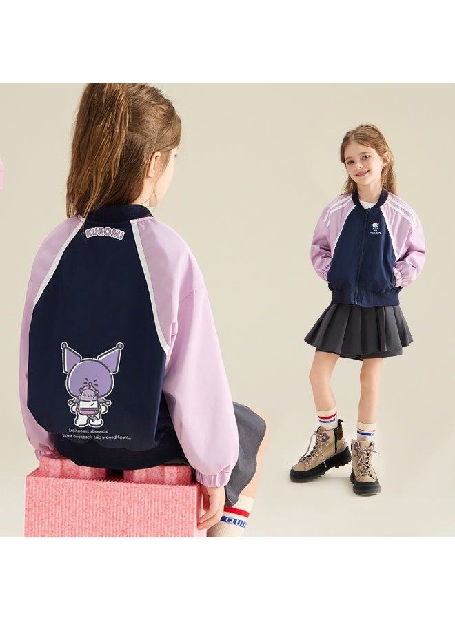 kuromi كورومي الفتيات الخريف الرياضة نمط سترة جديدة في الهواء الطلق عارضة ارتداء سترة - Image 3