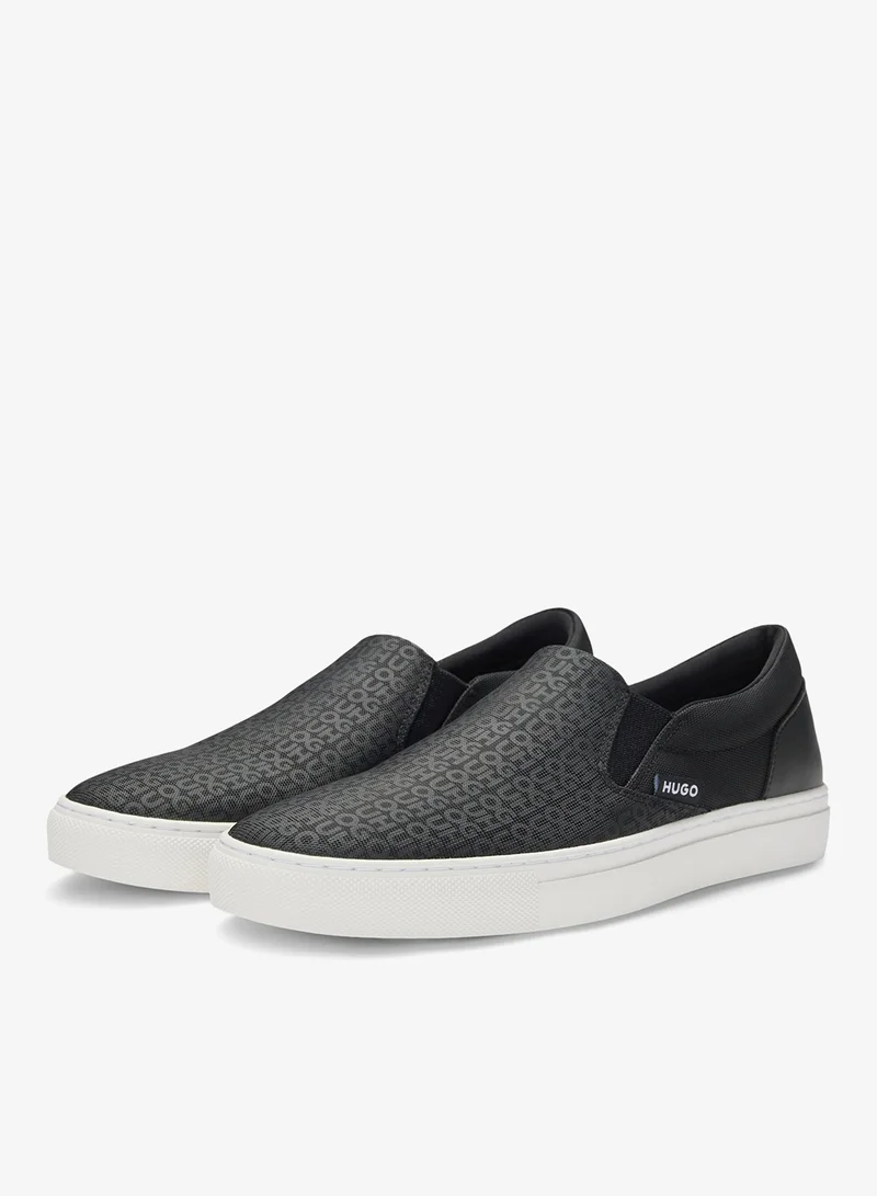 HUGO Slip-on shoes with logo vamp
