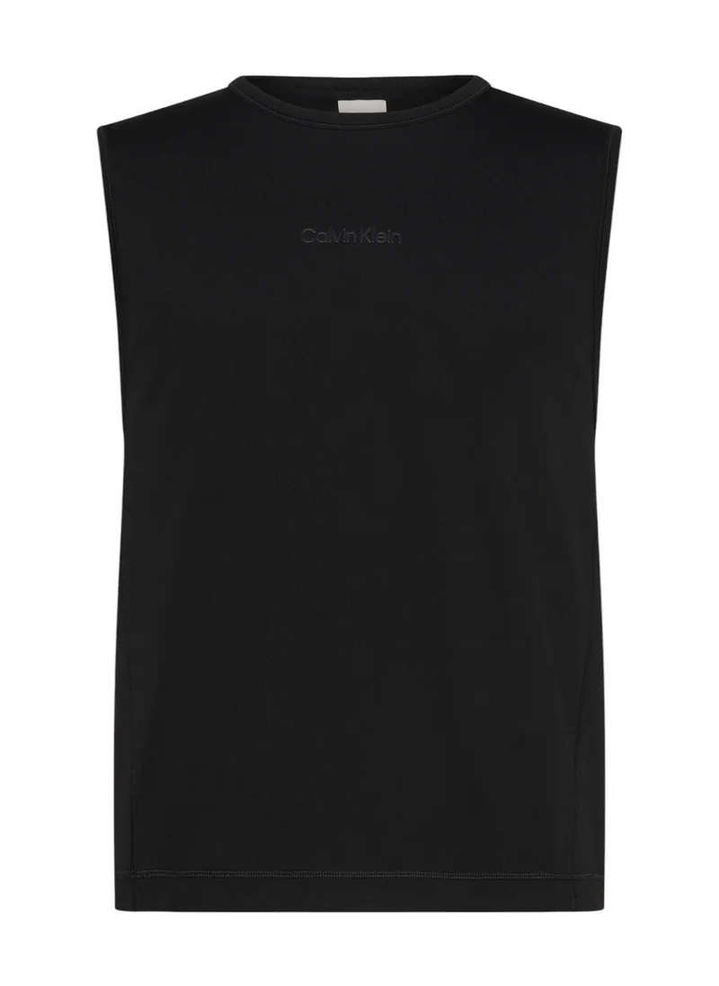 CALVIN KLEIN Men's Tank Top - Polyester, Black