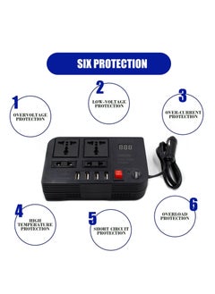 BYGD 200W Car Power Inverter,DC 12V to 110V AC Converter,DC 24V To 220V AC Converter With 1 Socket Cigarette Lighter Adapter And 3 USB Ports Charger Adapter,Car Accessories  - Image 3