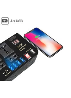 BYGD 200W Car Power Inverter,DC 12V to 110V AC Converter,DC 24V To 220V AC Converter With 1 Socket Cigarette Lighter Adapter And 3 USB Ports Charger Adapter,Car Accessories  - Image 4