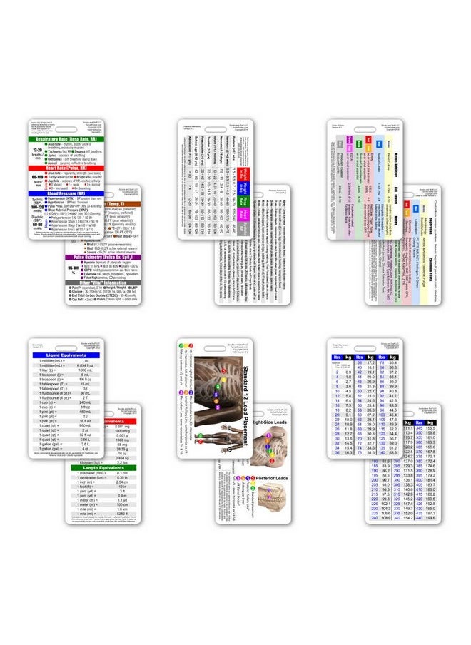 Scrubs and Stuff LLC - Mini Cna/Ma/Tech Vertical Badge Card Set - 6 Cards - Image 1