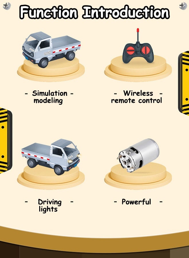 Remote Control Car,remote car for kids,Children's RC Drift Remote Control Truck,Indoor/outdoor all terrain electric toy car, children's gift,Wireless remote control and car model with lights, off-road boy toy car(silvery) - Image 4