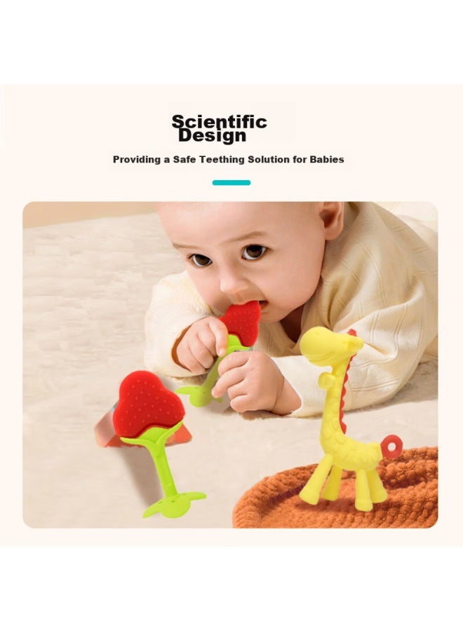 Bao Shi Baoshi Pacifier Teether For Infants 3-6 Months And Above, Manhattan Flower Petals Detachable - Green - Image 5
