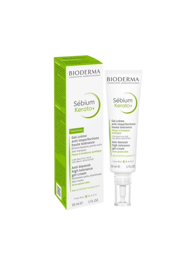 SEBIUM KERATO ANTI-BLEMISH HIGH TOLERANCE GEL-CREAM 30ML - BIODERMA