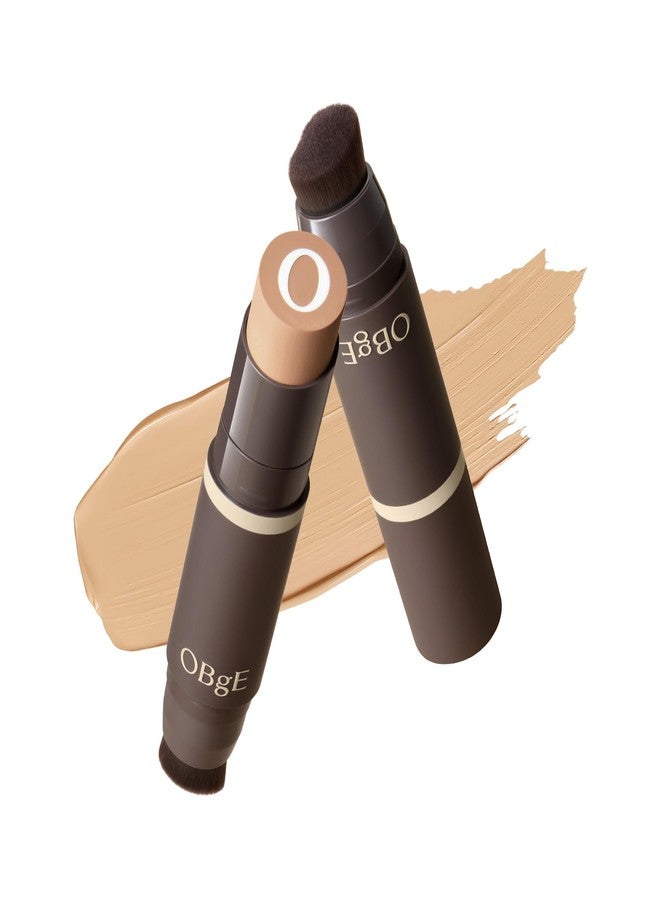 OBgE Seamless Full Coverage Foundation Stick with Brush 0.49oz, #3 Sand - Image 1