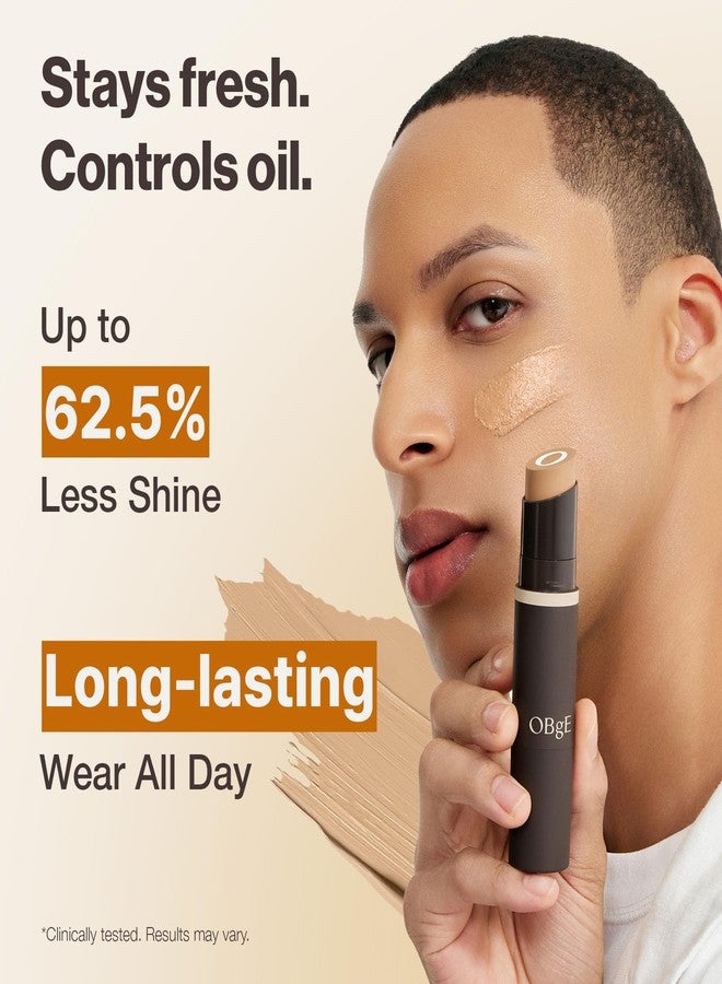 OBgE Seamless Full Coverage Foundation Stick with Brush 0.49oz, #3 Sand - Image 5