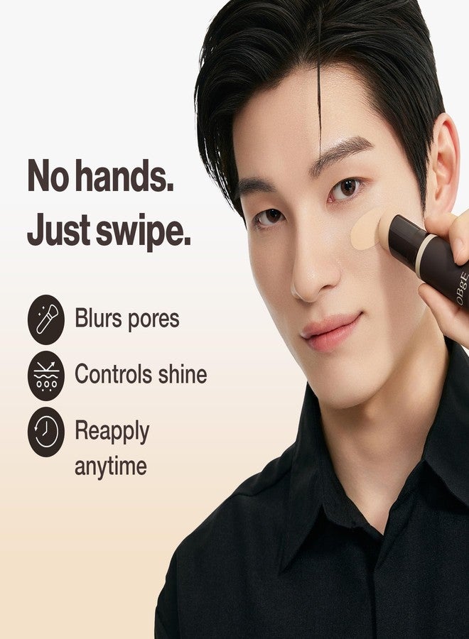 OBgE Seamless Full Coverage Foundation Stick with Brush 0.49oz, #3 Sand - Image 2