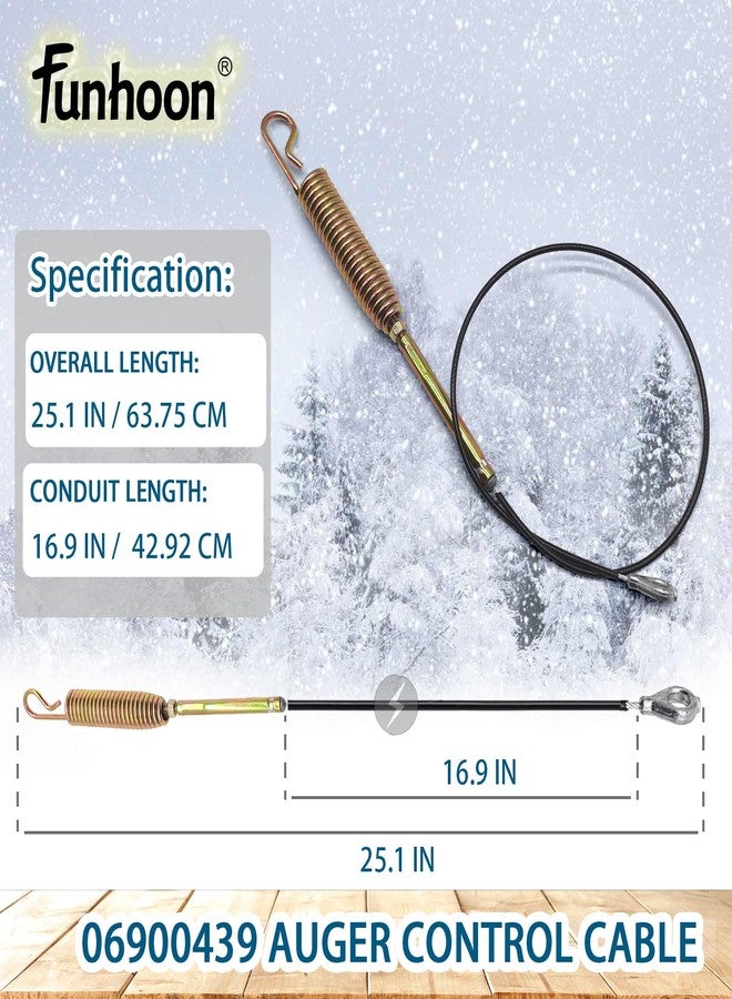 Funhoon 06900439 Auger Control Cable for Ariens Gravely Power Brush Deluxe Pro 24 28 30 36 Snow Blowers - Image 2