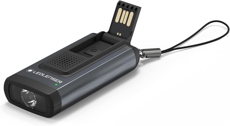 Ledlenser K6R Safety Keyring Torch with 4GB USB Flash Drive and Alarm - Image 1
