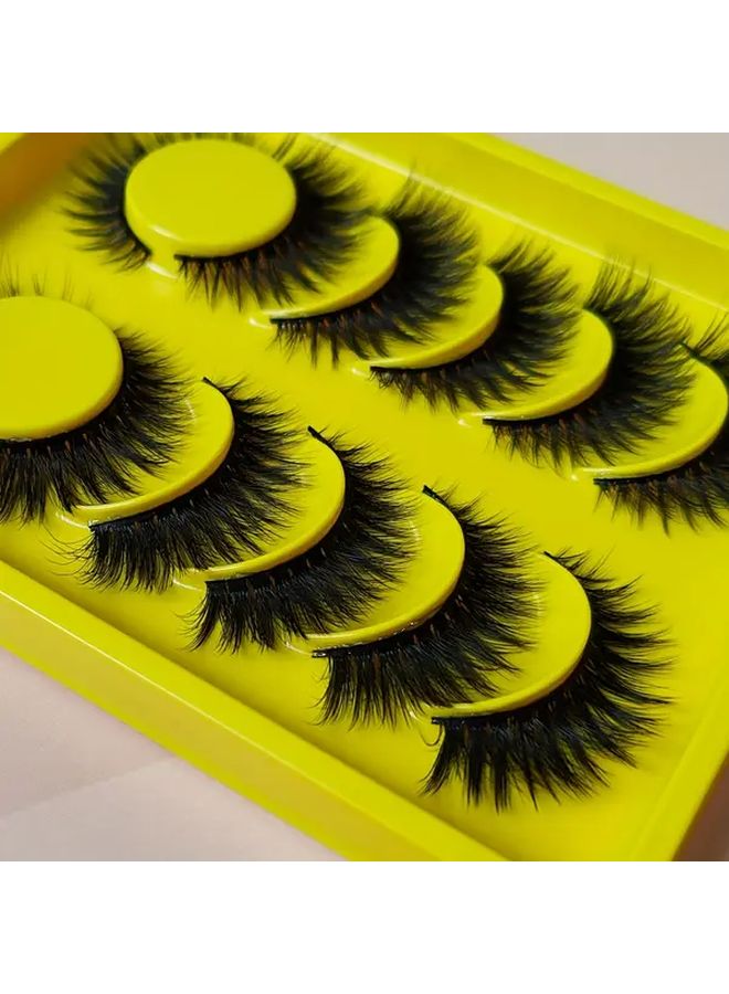 European And American 3D Multi Layer Fluffy Mixed Natural Thick Model 11 Cartoon Eyelash Extensions - Image 3