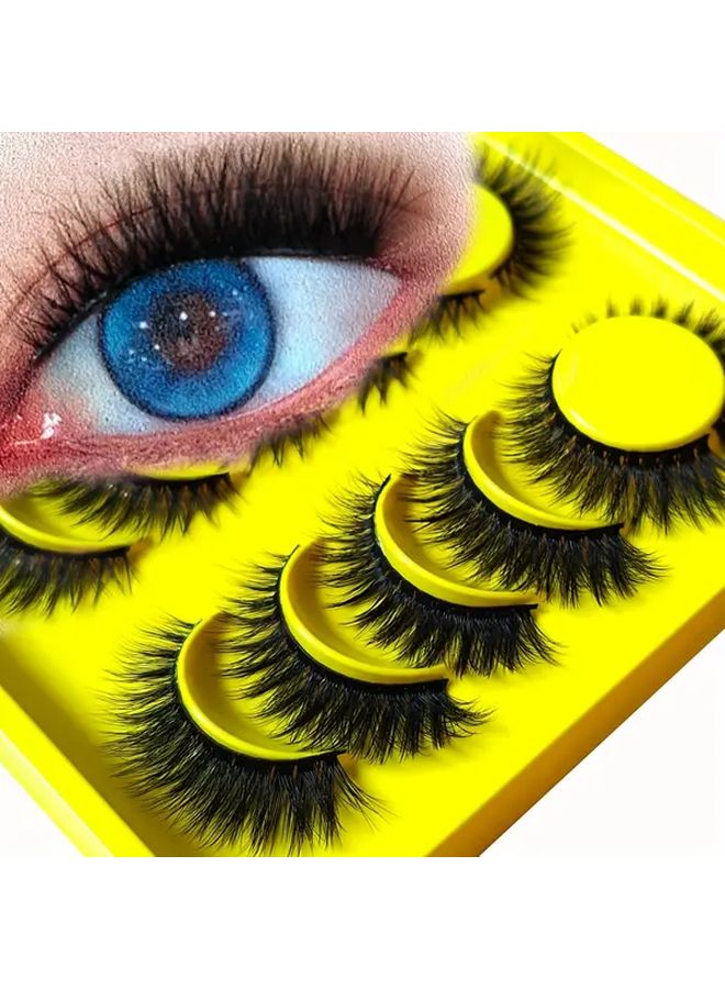 European And American 3D Multi Layer Fluffy Mixed Natural Thick Model 11 Cartoon Eyelash Extensions - Image 1