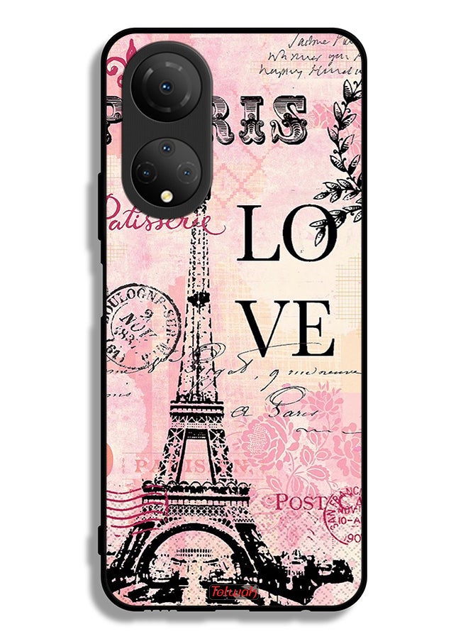 Tolwak Honor X7 Protective Case Cover Paris Love - Image 2