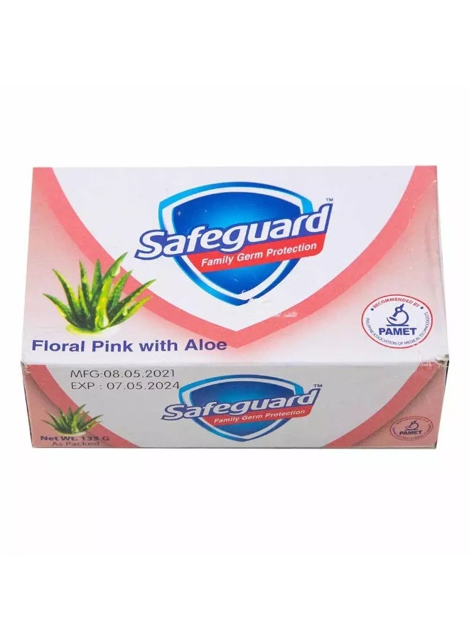 Safeguard family germ protection soap, Safeguard soap floral pink with aloe - Image 2