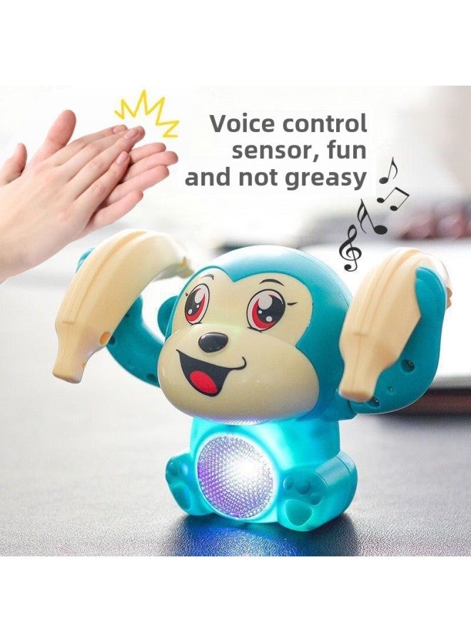 Baby Toy Baby 0-1 Soud Mots 3 Infants 6 Months Boys Girls Semi-Puzzle To Electric-Color:Turning Bucket Monkey (purple) + Rechargeable Battery + Charger  - Image 5
