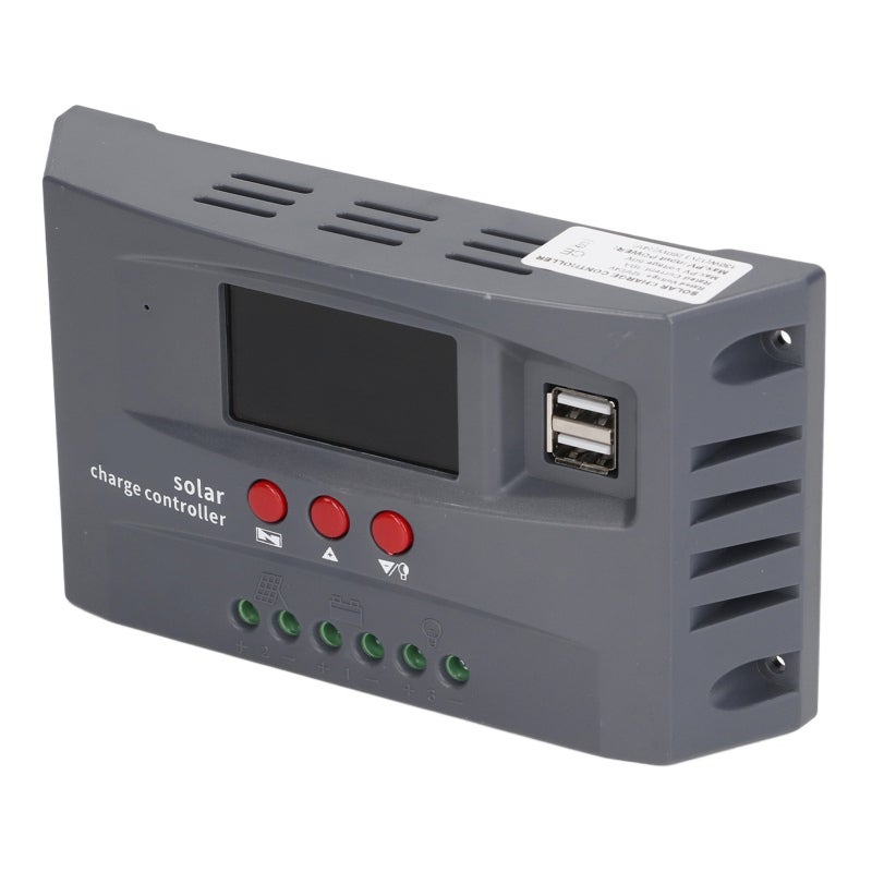 MPPT Solar Charge Controller 10A 12V 24V Automatic Adaptation LCD Display - Dual USB 5V Output Smart Charging for Off-Grid Solar Systems - Image 4