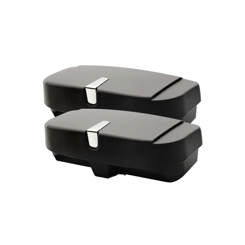 2 Pcs Car Sunglasses Holder Case Magnetic Storage Box For Easy Access In Vehicles Organizing Glasses And Accessories Black - Image 2