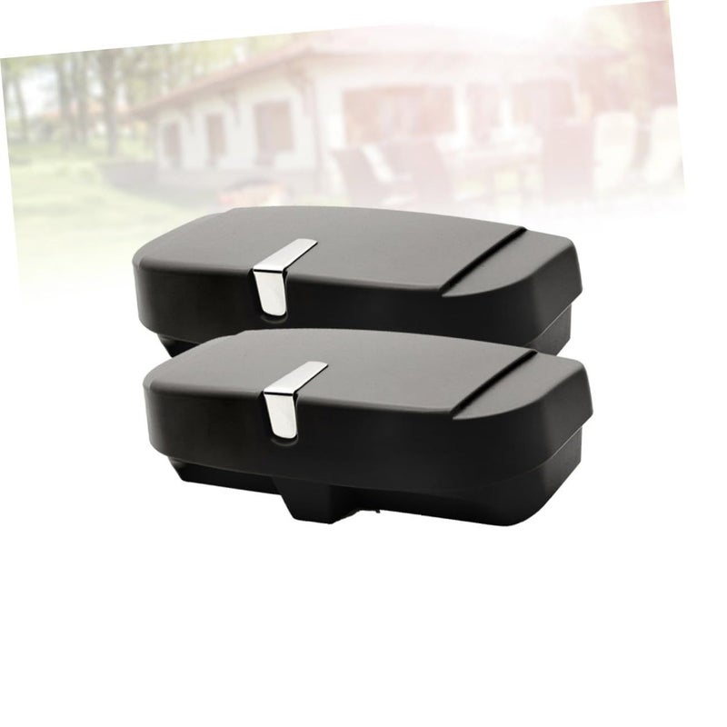 2 Pcs Car Sunglasses Holder Case Magnetic Storage Box For Easy Access In Vehicles Organizing Glasses And Accessories Black - Image 4