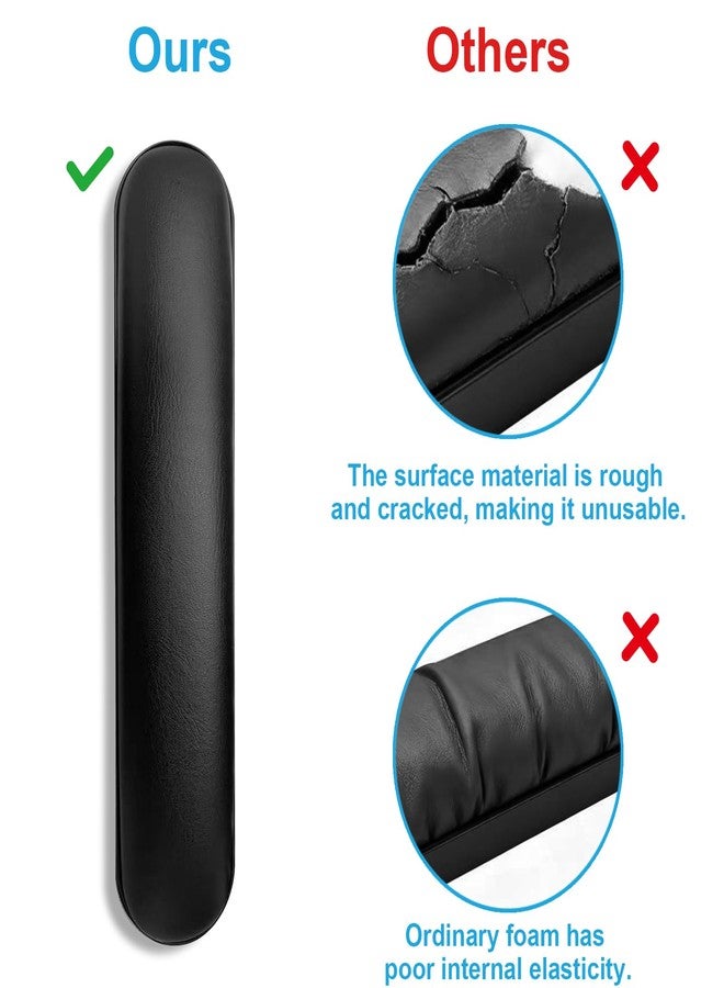 Cejiuga Wheelchair Armrest Pads, Premium Wheelchair Arm Pads, Wheelchair Armrest Replacement Accessories, Black (1 Pair) Compatible with All Brands(10-1/4") - Image 4