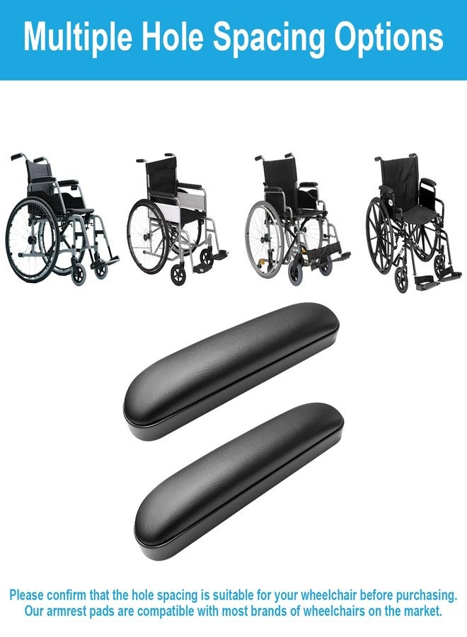 Cejiuga Wheelchair Armrest Pads, Premium Wheelchair Arm Pads, Wheelchair Armrest Replacement Accessories, Black (1 Pair) Compatible with All Brands(10-1/4") - Image 5