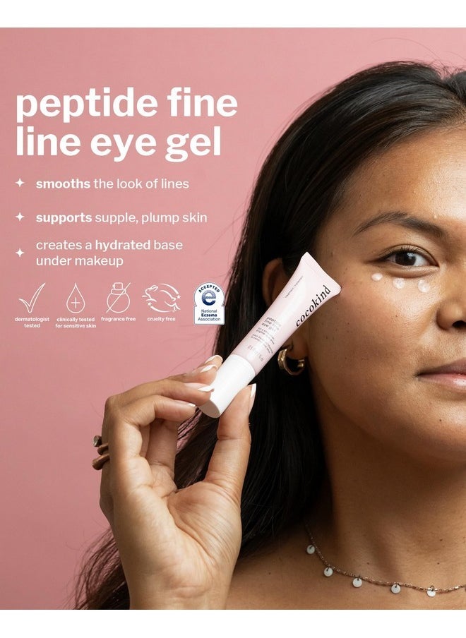 Cocokind Cocokind Peptide Eye Gel, Lightweight and Hydrating Fine Line Treatment to Reduce Wrinkles, Made for Sensitive Skin, Fragrance Free, Cruelty Free, Vegan, .5oz  - Image 2