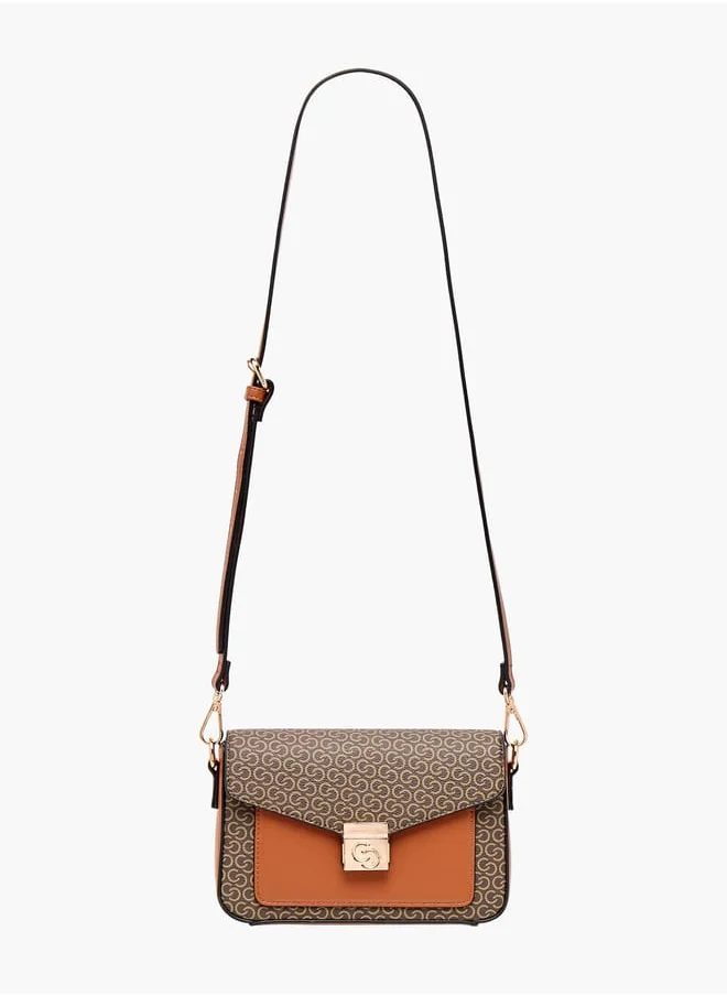 سيليست Women Solid Crossbody Bag with Flap Closure and Adjustable Strap