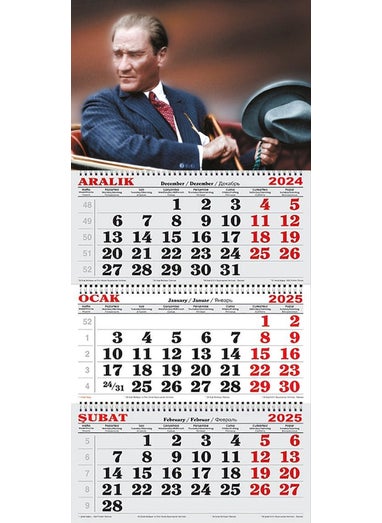 GENC DIJITAL BASKI GENC DIGITAL PRINTING 2025 Sailor Calendar-Atatürk in the Car 