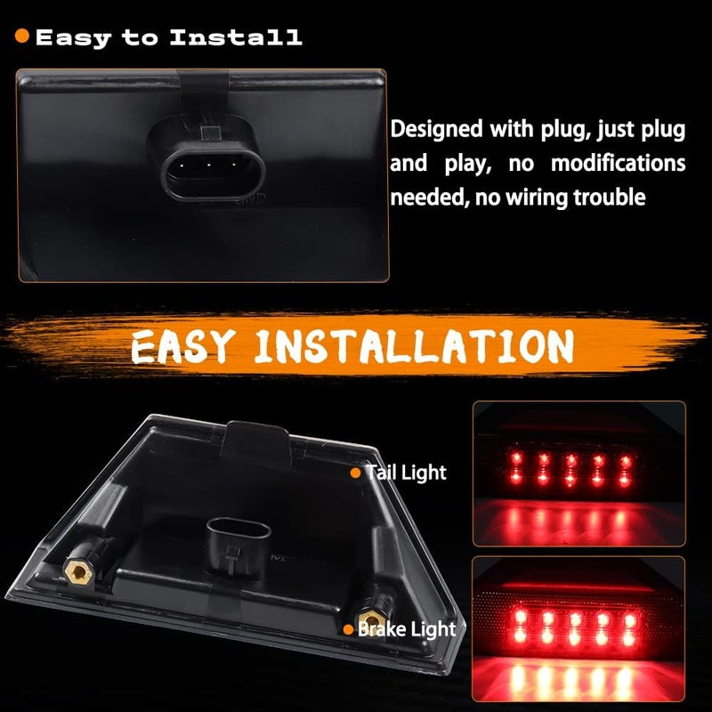 MotoParAcc مصابيح خلفية LED مدخنة للدراجات الرباعية من MotoParAcc لسيارات بولاريس رينجر 900 1000 570 HST جنرال 1000 - Image 4