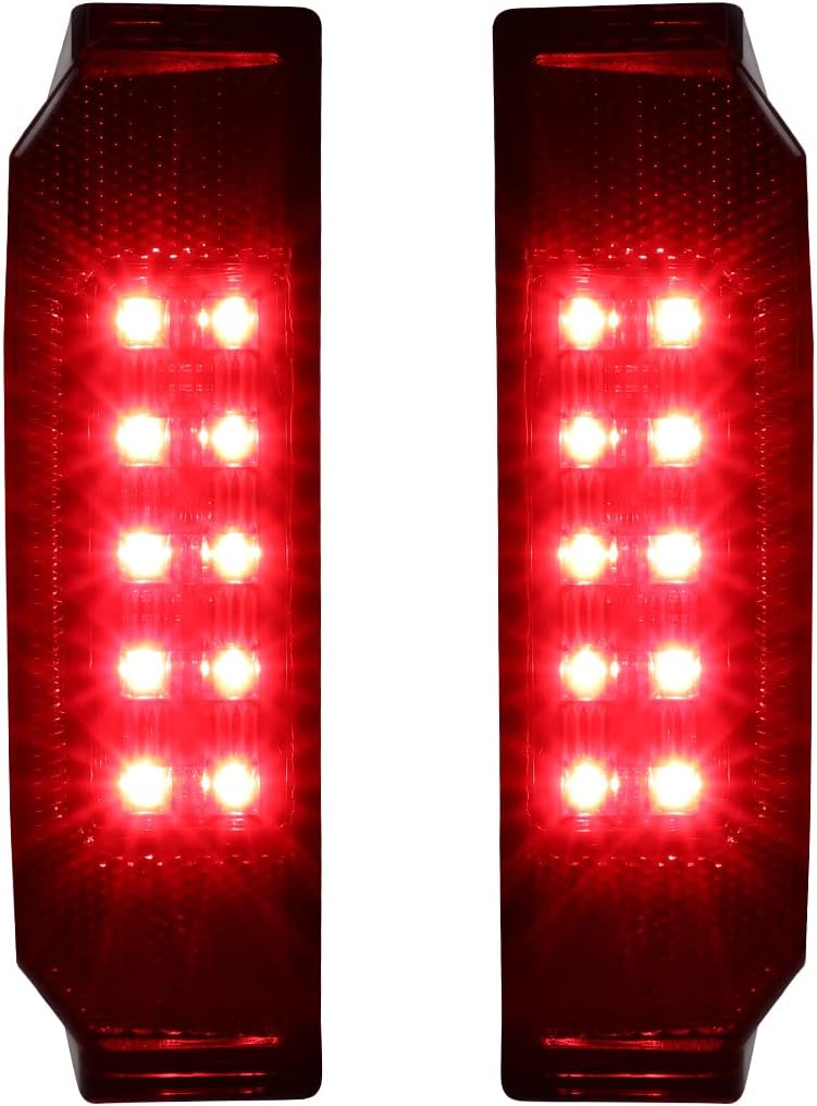 MotoParAcc مصابيح خلفية LED مدخنة للدراجات الرباعية من MotoParAcc لسيارات بولاريس رينجر 900 1000 570 HST جنرال 1000 - Image 1