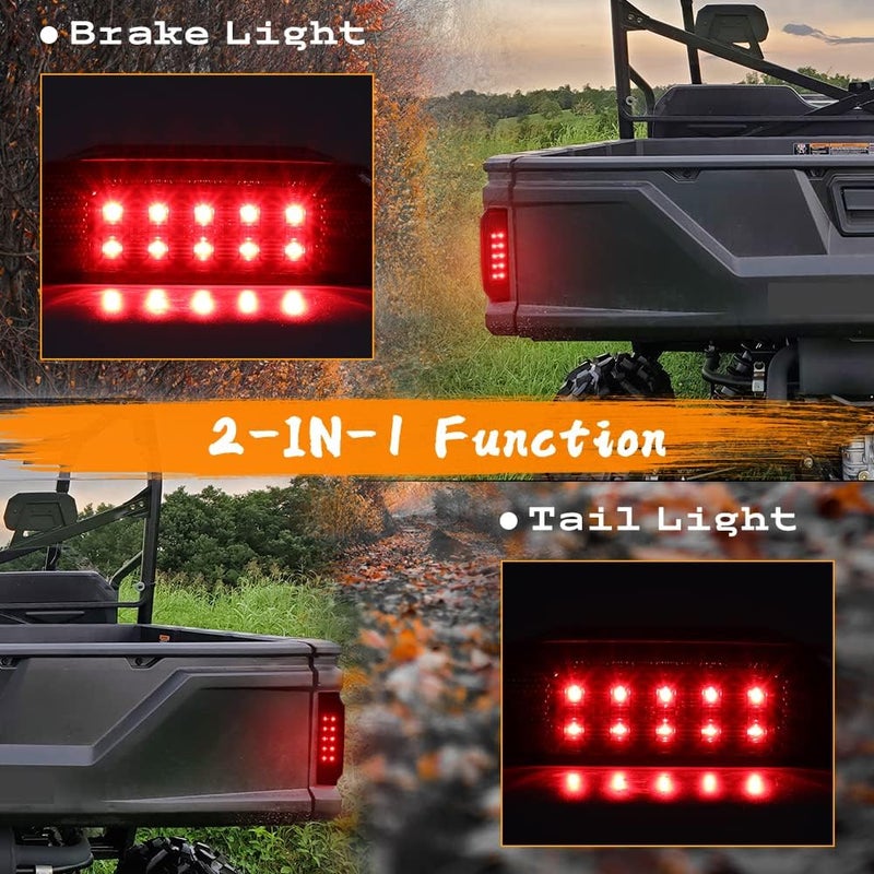 MotoParAcc مصابيح خلفية LED مدخنة للدراجات الرباعية من MotoParAcc لسيارات بولاريس رينجر 900 1000 570 HST جنرال 1000 - Image 2