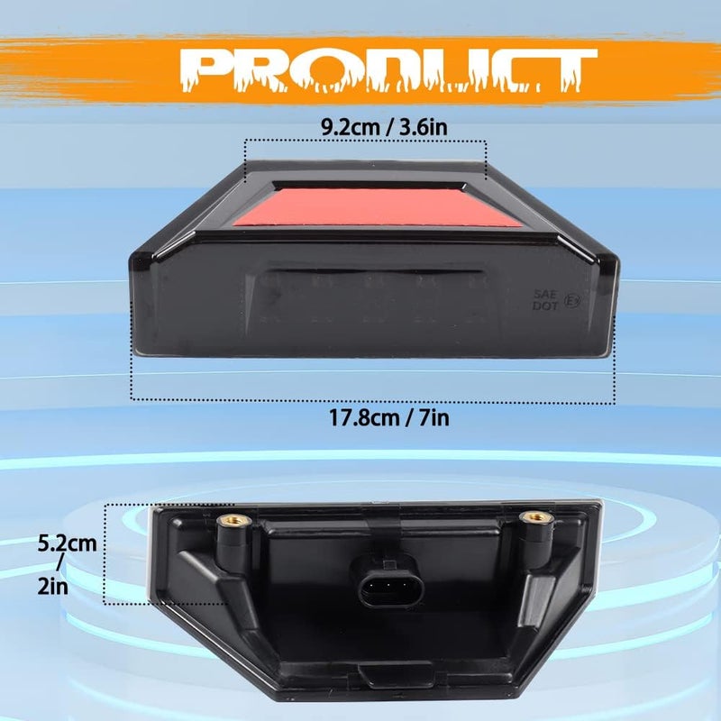 MotoParAcc مصابيح خلفية LED مدخنة للدراجات الرباعية من MotoParAcc لسيارات بولاريس رينجر 900 1000 570 HST جنرال 1000 - Image 5