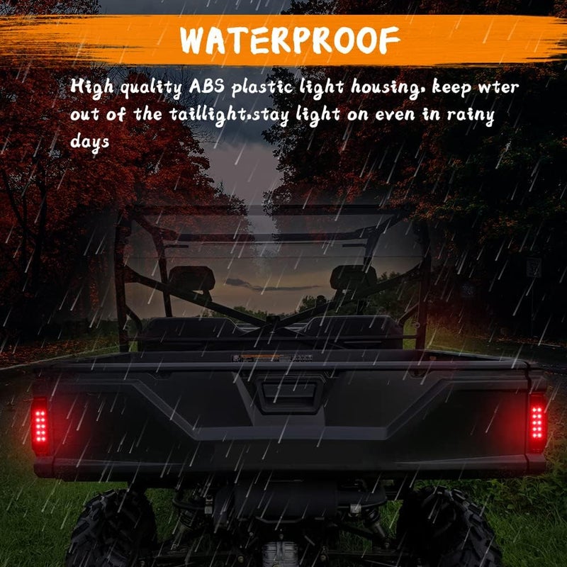 MotoParAcc مصابيح خلفية LED مدخنة للدراجات الرباعية من MotoParAcc لسيارات بولاريس رينجر 900 1000 570 HST جنرال 1000 - Image 3