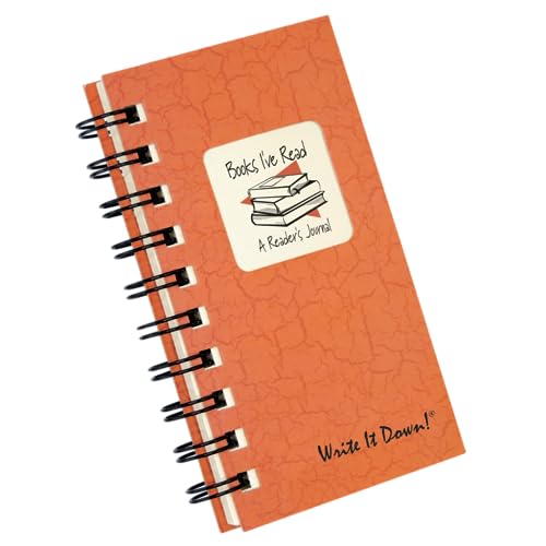 Write it Down Series by Journals Unlimited, Guided Journal, Books I've Read, A Reader's Journal, Mini-Size 3”x5.5”, Orange Hard Cover, Made in USA - Image 2