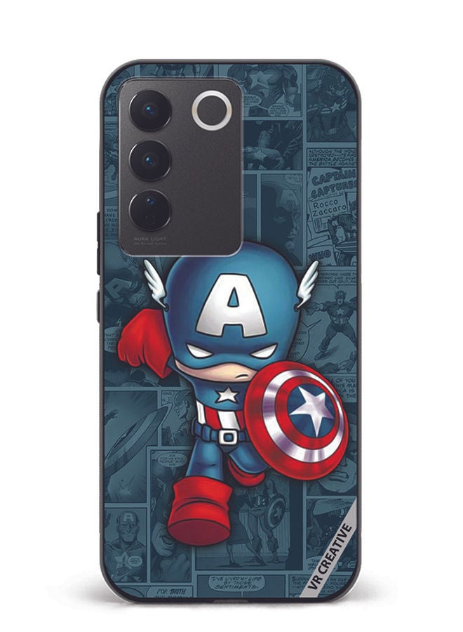 Protective Case Cover For Vivo V27 Avengers Design Multicolour