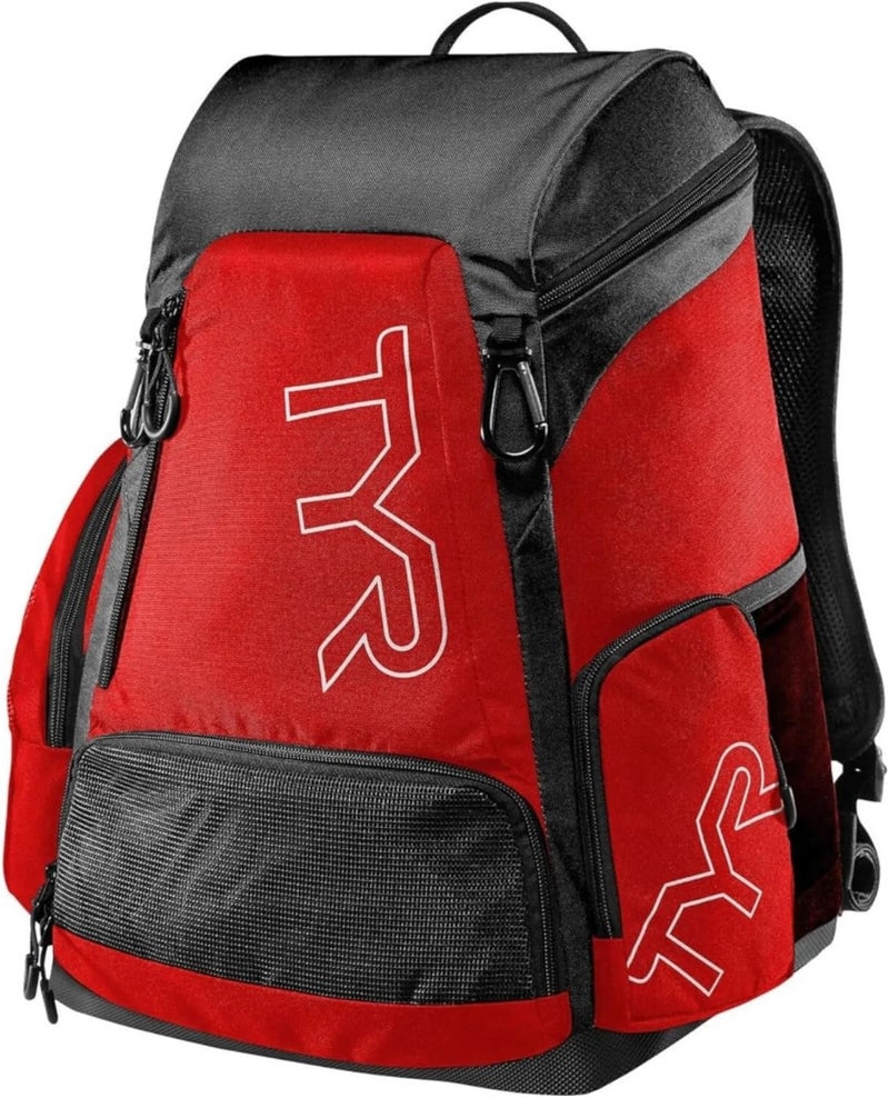 TYR حقيبة ظهر Alliance 30L لجميع معدات السباحة، أحمر/أسود، جميع - Image 1
