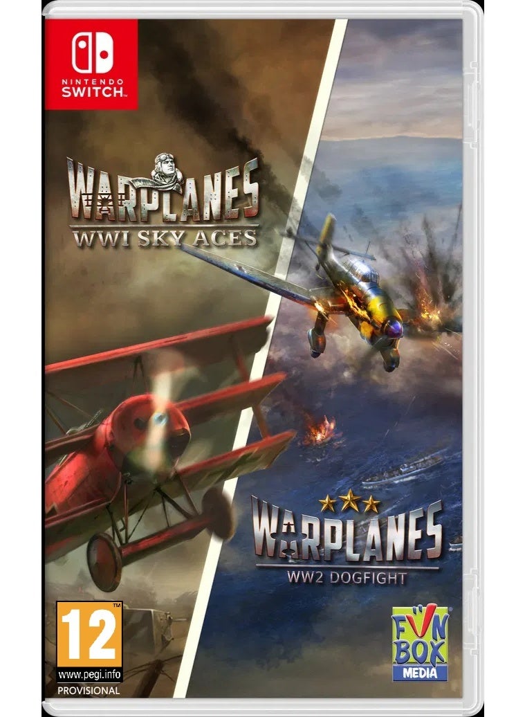 Fun Box Media Warplanes: WW1 Sky Aces + WW2 Dogfight - Nintendo Switch - nintendo_switch - Image 1