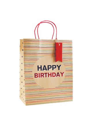 Eurowrap Kraft Birthday Stripes Large Bag - pzsku/Z6D831FCB5A373717C928Z/45/_/1711011033/064d3bac-4e3b-4942-9a19-bb6222a1b312