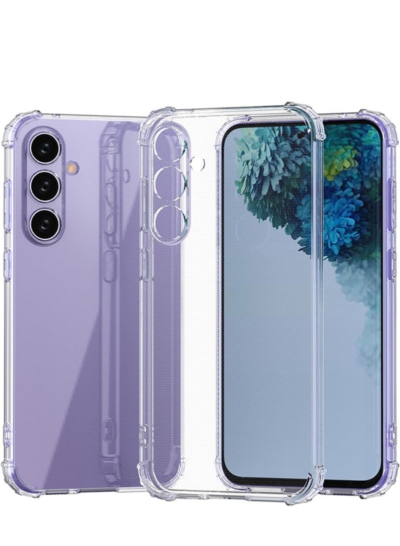 Case for Samsung Galaxy S25 FE, Ultra Slim Crystal Anti-Scratch Bumper Cover Flexible Soft TPU Anti-Fall Reinforced Corner Shockproof Transparent Phone Case for Samsung Galaxy S25 FE - Image 1