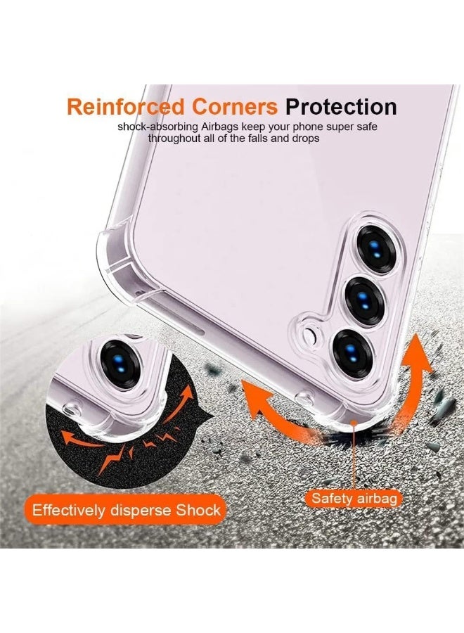 Case for Samsung Galaxy S25 FE, Ultra Slim Crystal Anti-Scratch Bumper Cover Flexible Soft TPU Anti-Fall Reinforced Corner Shockproof Transparent Phone Case for Samsung Galaxy S25 FE - Image 5